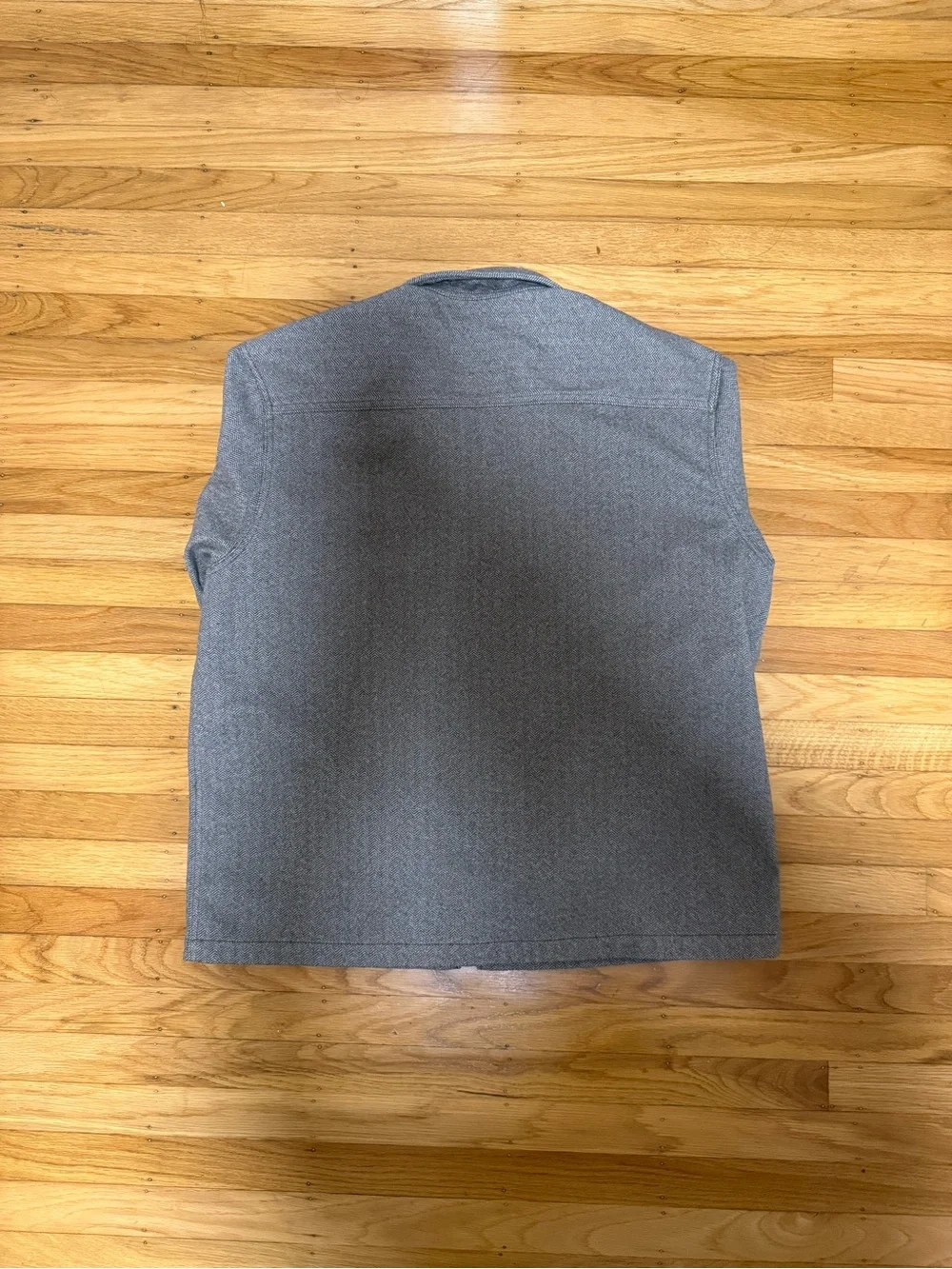 H&M Men's Heather Gray Zip-Up Shirt Jacket